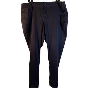 Cato Black Jeans Straight Leg Size 22 Slim Fit